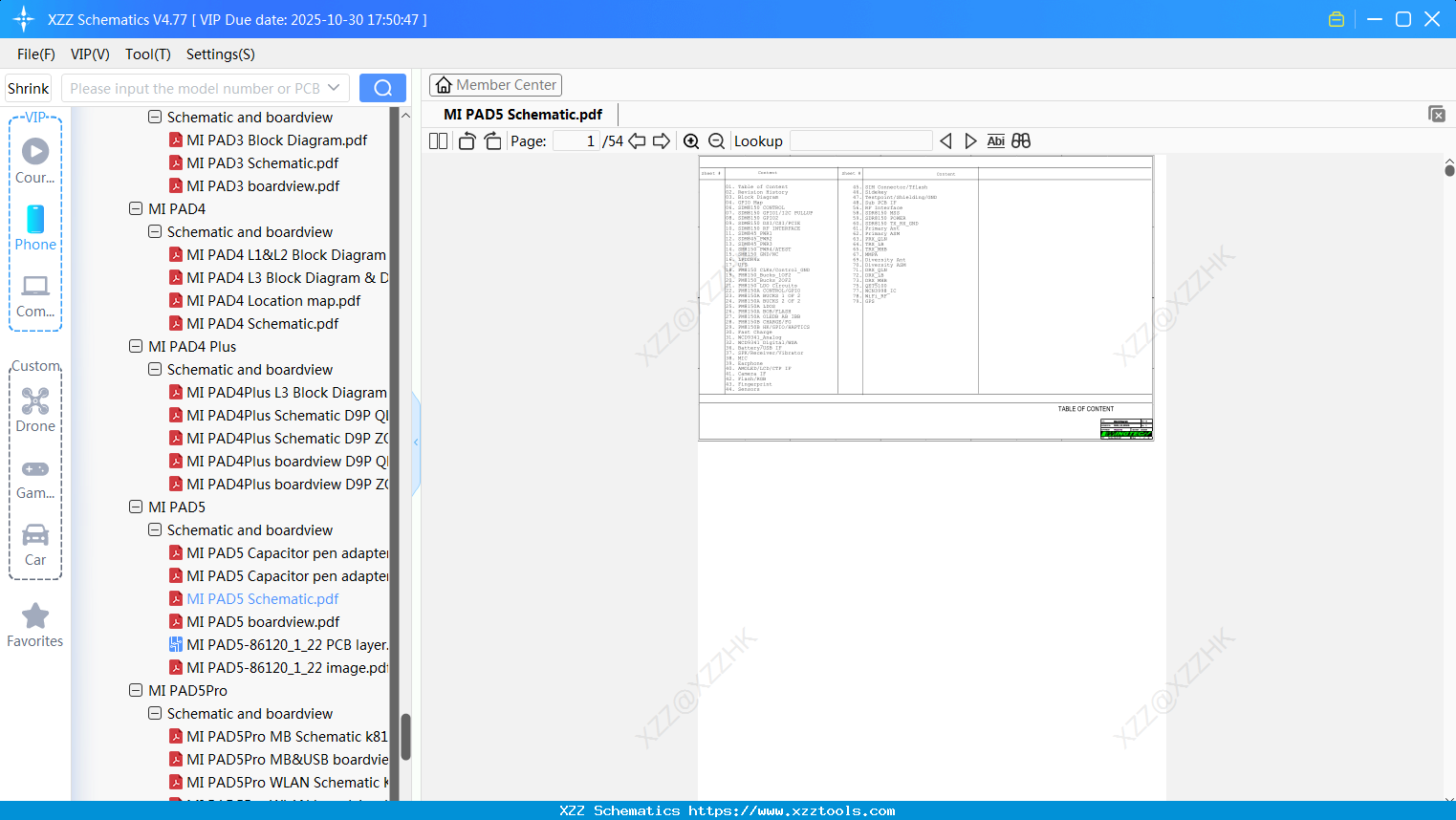 Xiaomi MI PAD5 Schematic